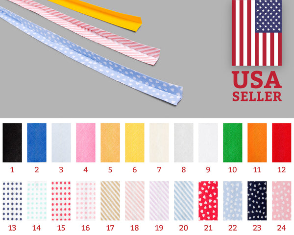 10 mm Double fold bias tape