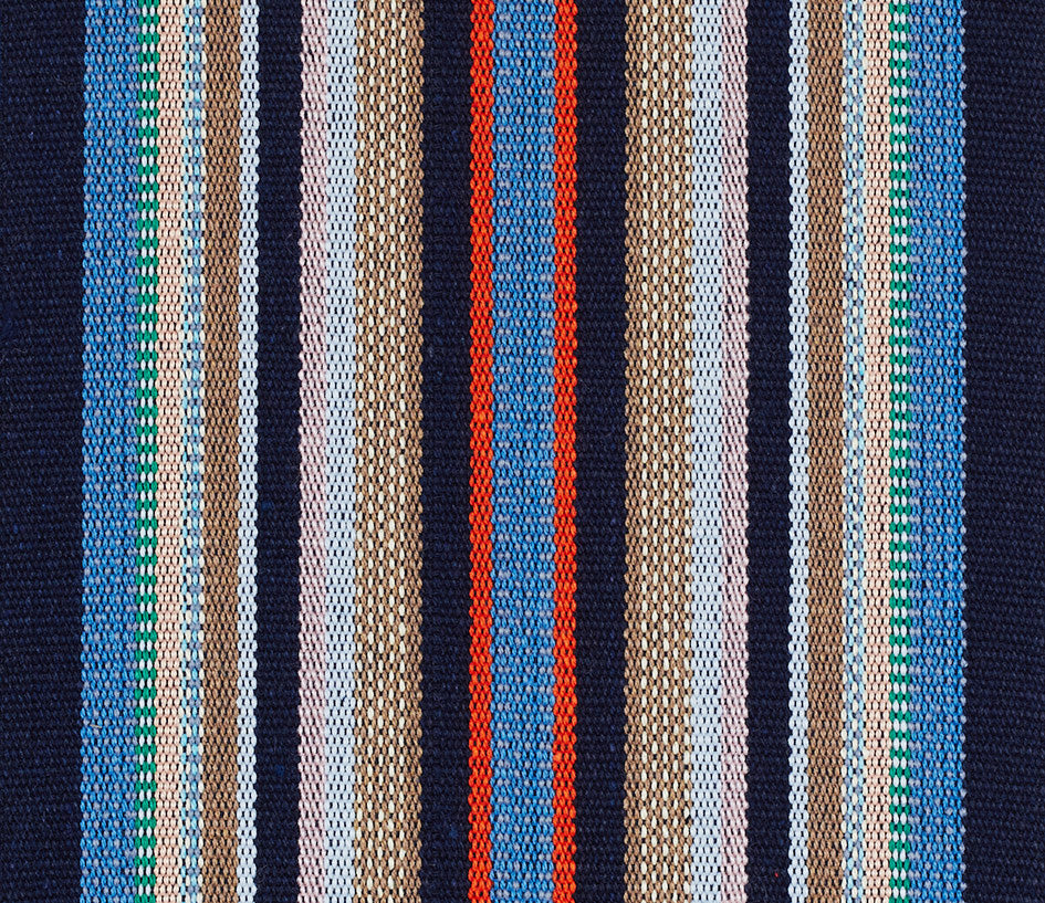 Blue stripes espadrille canvas