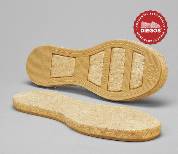 Original straight sole - partial rubber