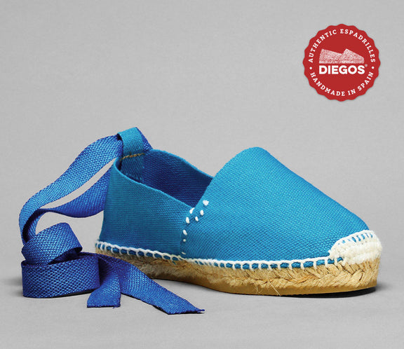 Turquoise espadrilles for Kids | Hand made in Spain â diegos.com