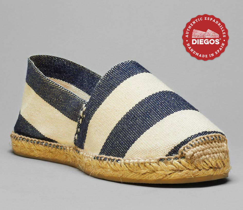 Weltenmann Formentera Espadrilles Slip-on Coton Homme - Fabriquées à La Main En Espagne - Tailles 41-46