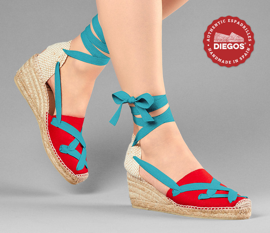 Zapatillas De Esparto Mujer Alpargatas Rojas Mujer Alpargatas