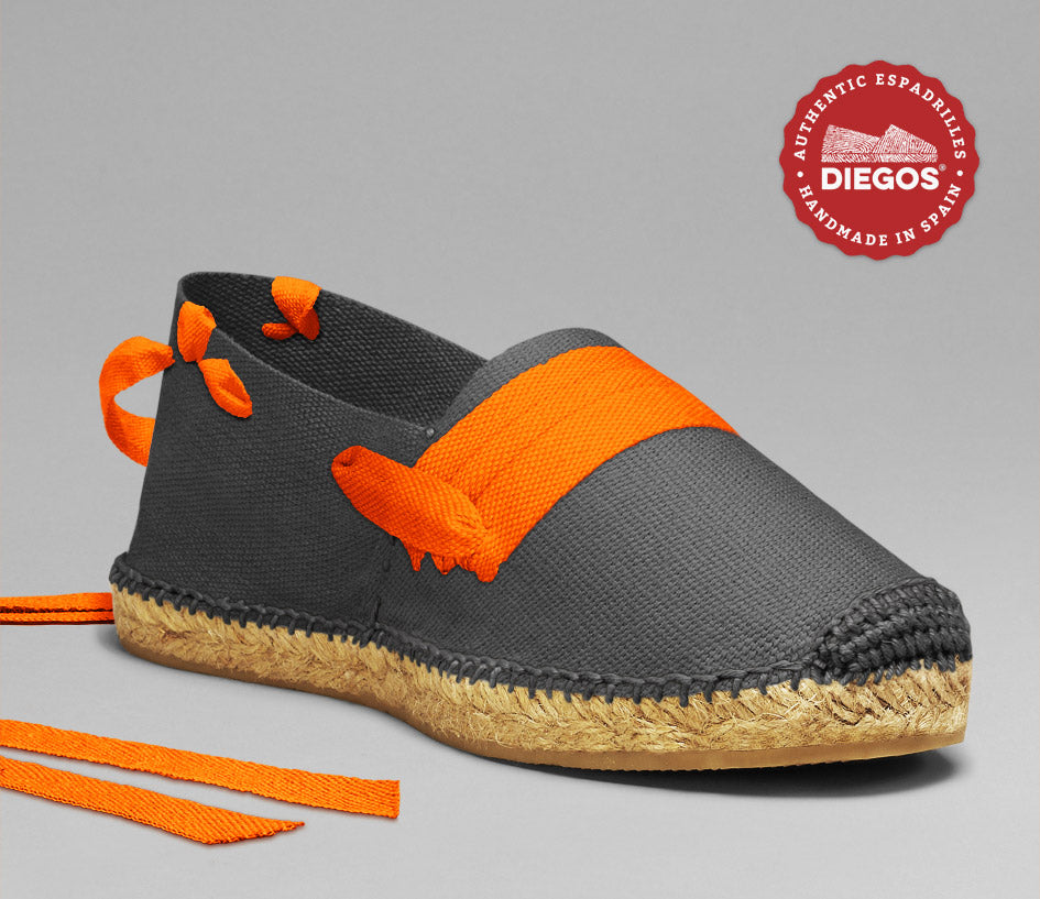 Grey basque espadrilles
