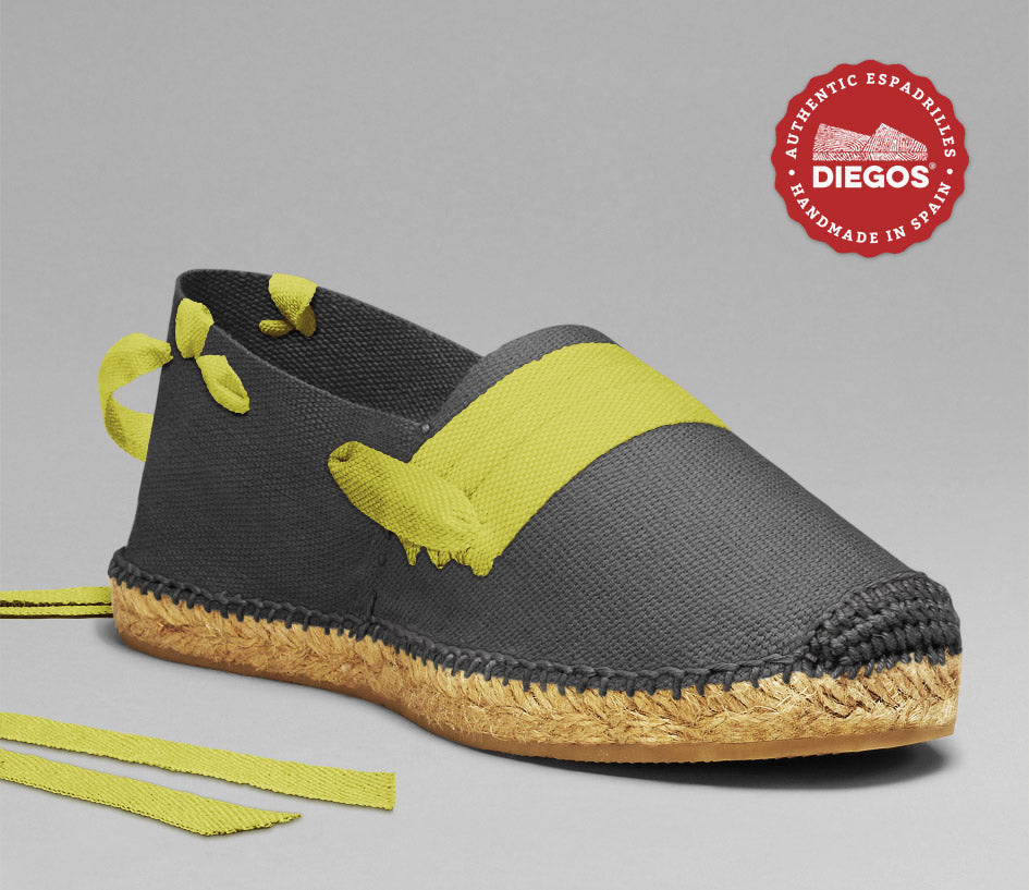 Grey basque espadrilles