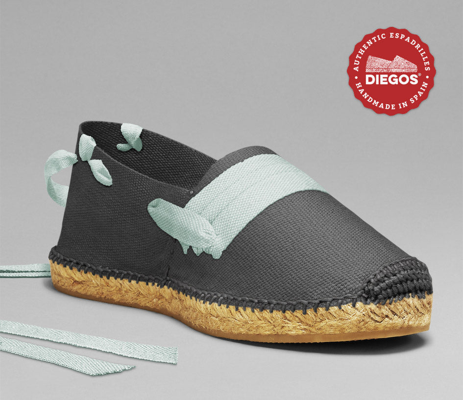 Grey basque espadrilles