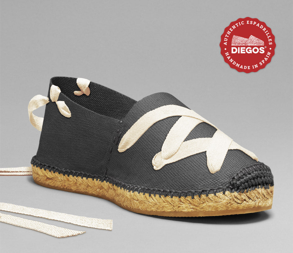 Grey classic espadrilles