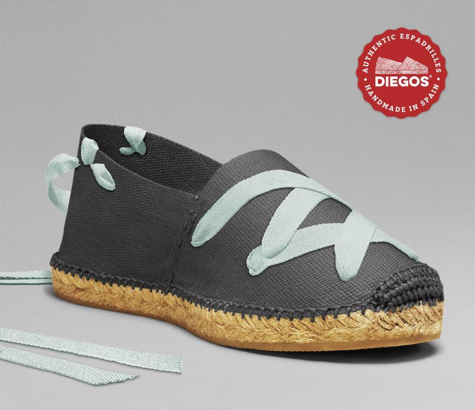 Grey classic espadrilles