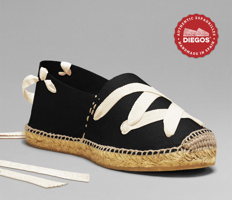 Black classic espadrilles