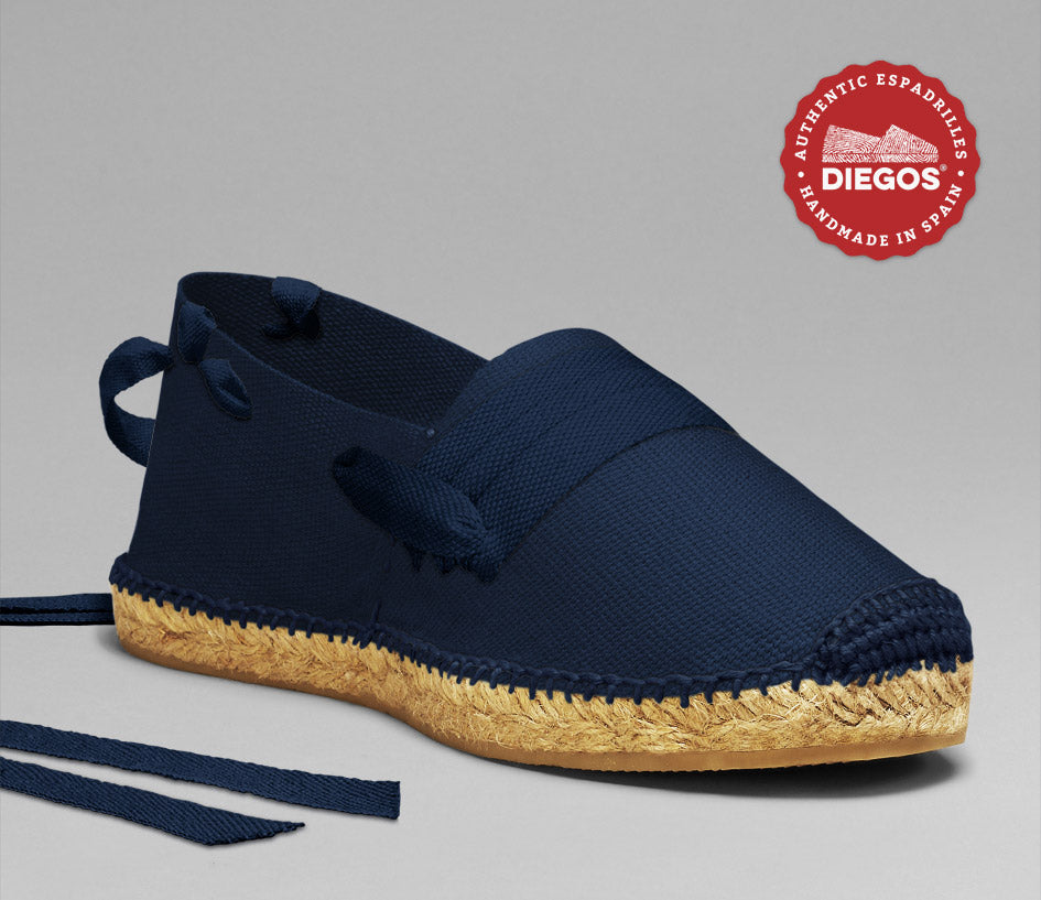 Men’s basque laces flat basque laces espadrilles | DIEGOS® – diegos.com