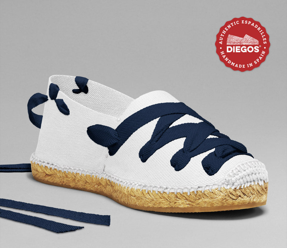white pamplona espadrilles