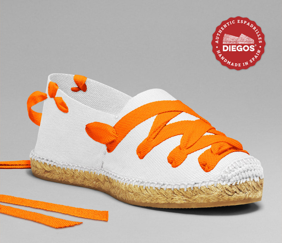 white pamplona espadrilles