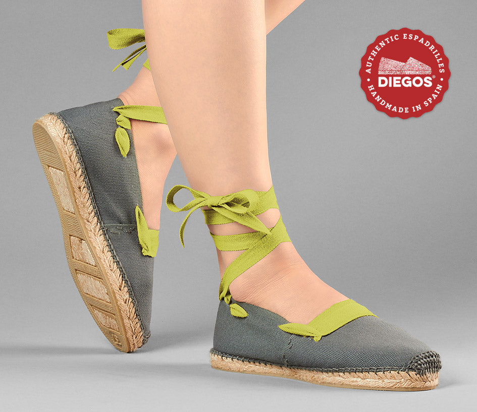 Grey basque espadrilles
