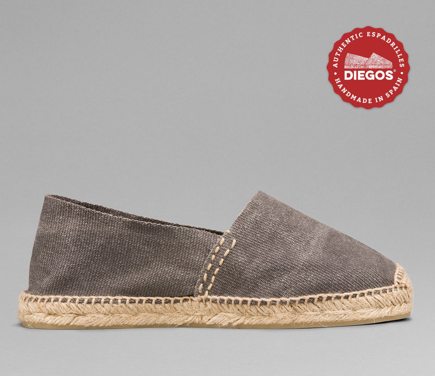 washed graphite espadrilles