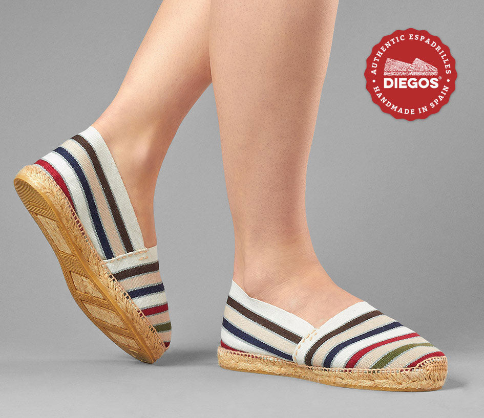 DIEGOS - striped Espadrilles | An eternal shoe diegos.com
