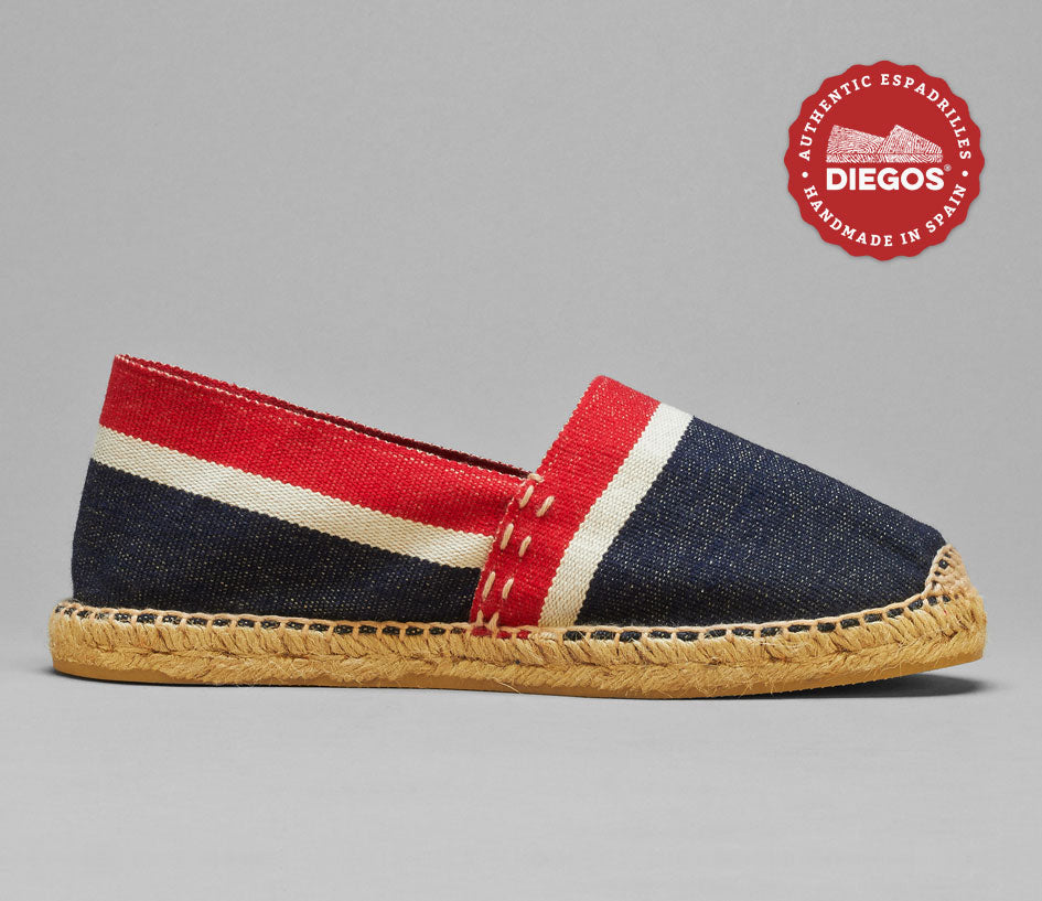 Men's Parisian stripes espadrilles | Handcrafted in Spain â diegos.com
