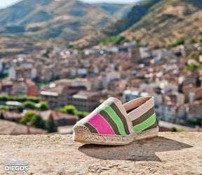 Espadrilles Women | Authentic flat striped espadrilles hand made â diegos.com
