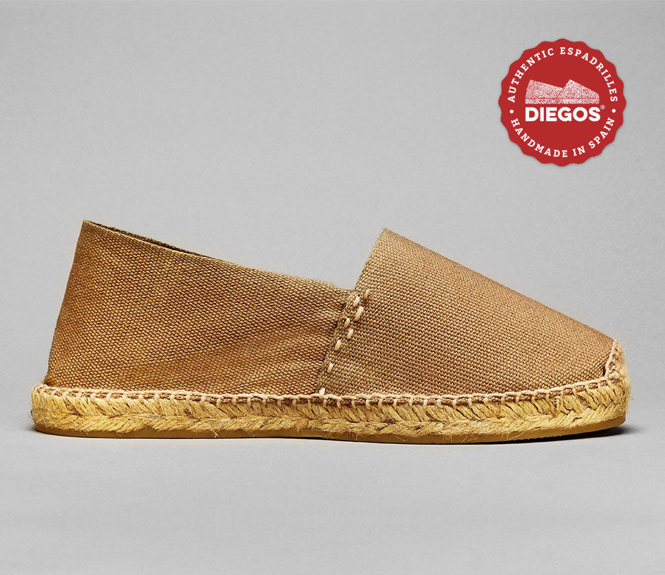 Men's espadrilles | light brown classic Spanish espadrilles â diegos.com