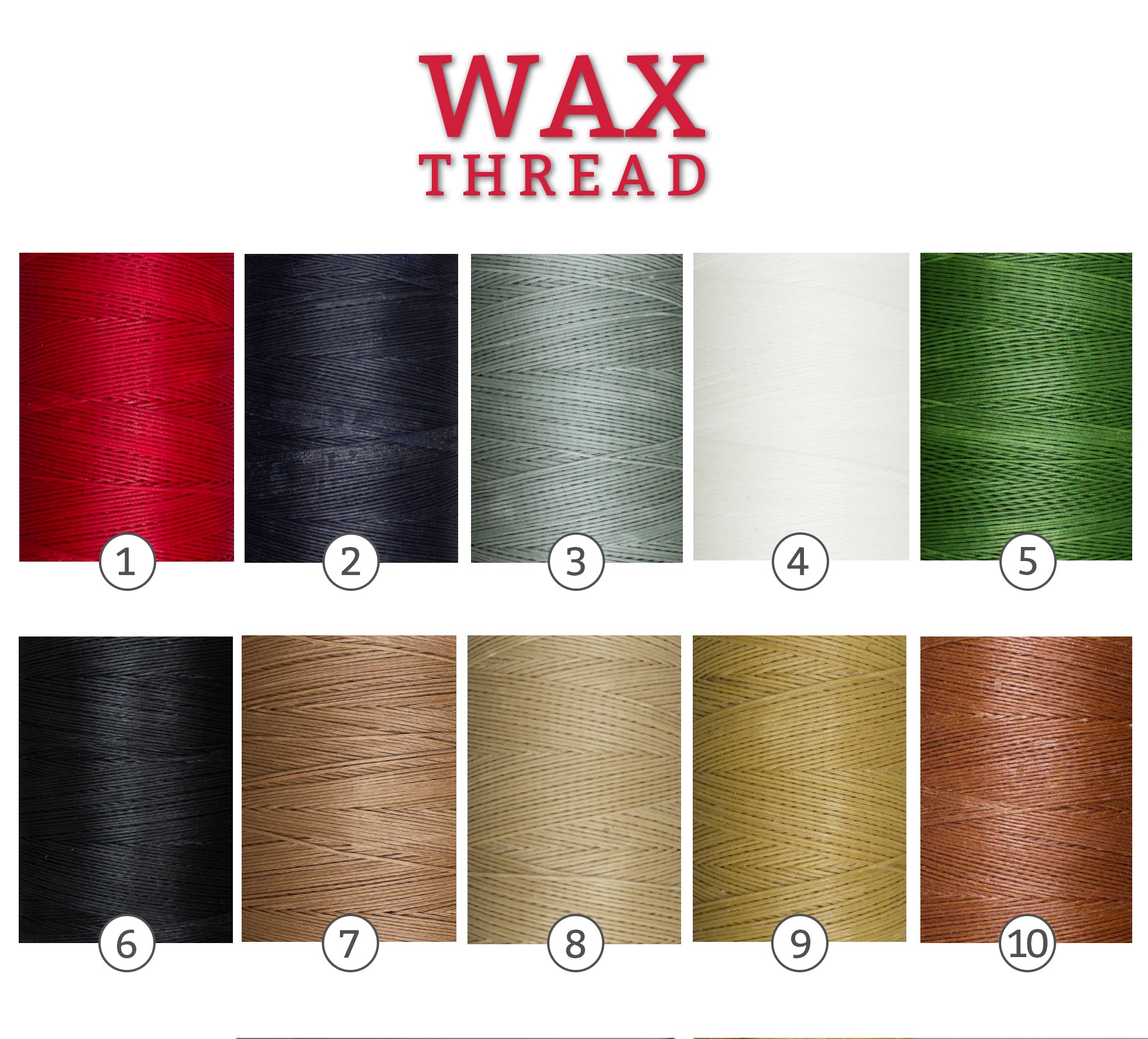 Wax polyester thread