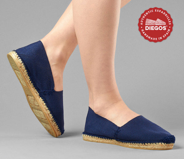 Navy blue espadrilles